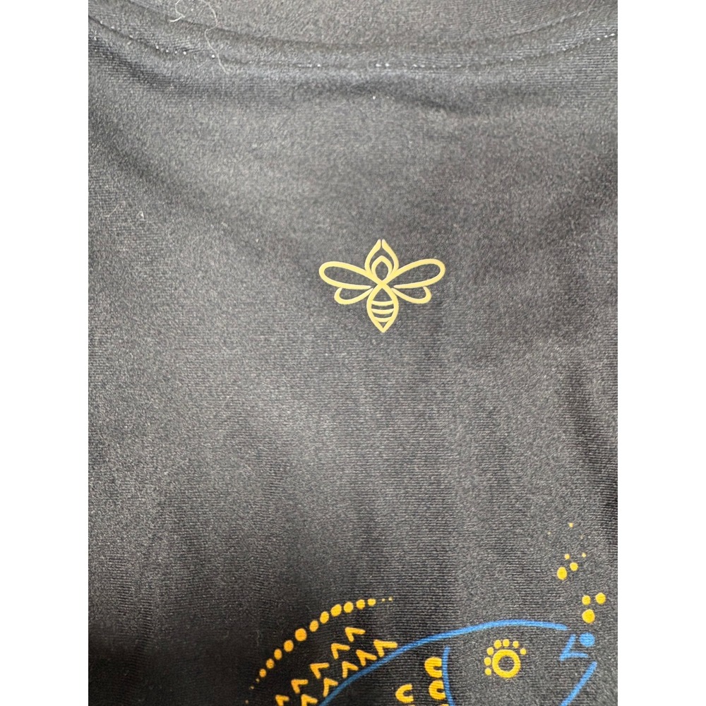Johnny Was Active Celestin Step Hem Tee Black Zodiac Celestial Long Sleeve S NEW - Picture 9 of 14